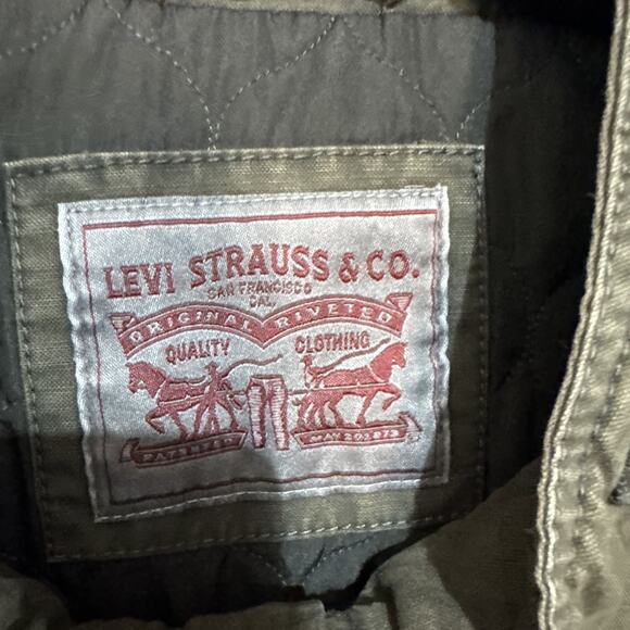 LEVI'S Mens Military Jacket Olive Green Size XXL NWT FLAWED - Picture 3 of 16